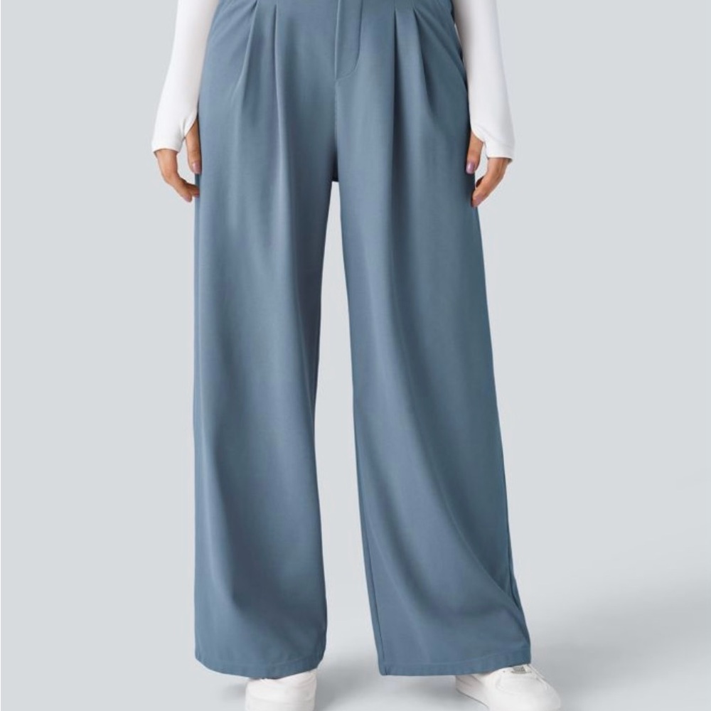 Halara Blue Wide-Leg Pants